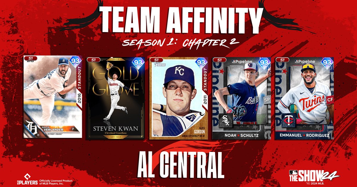 Team Affinity Chapter 2 AL Central