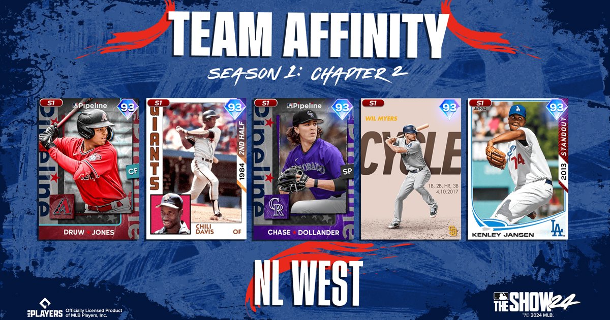 Team Affinity Chapter 2 NL West